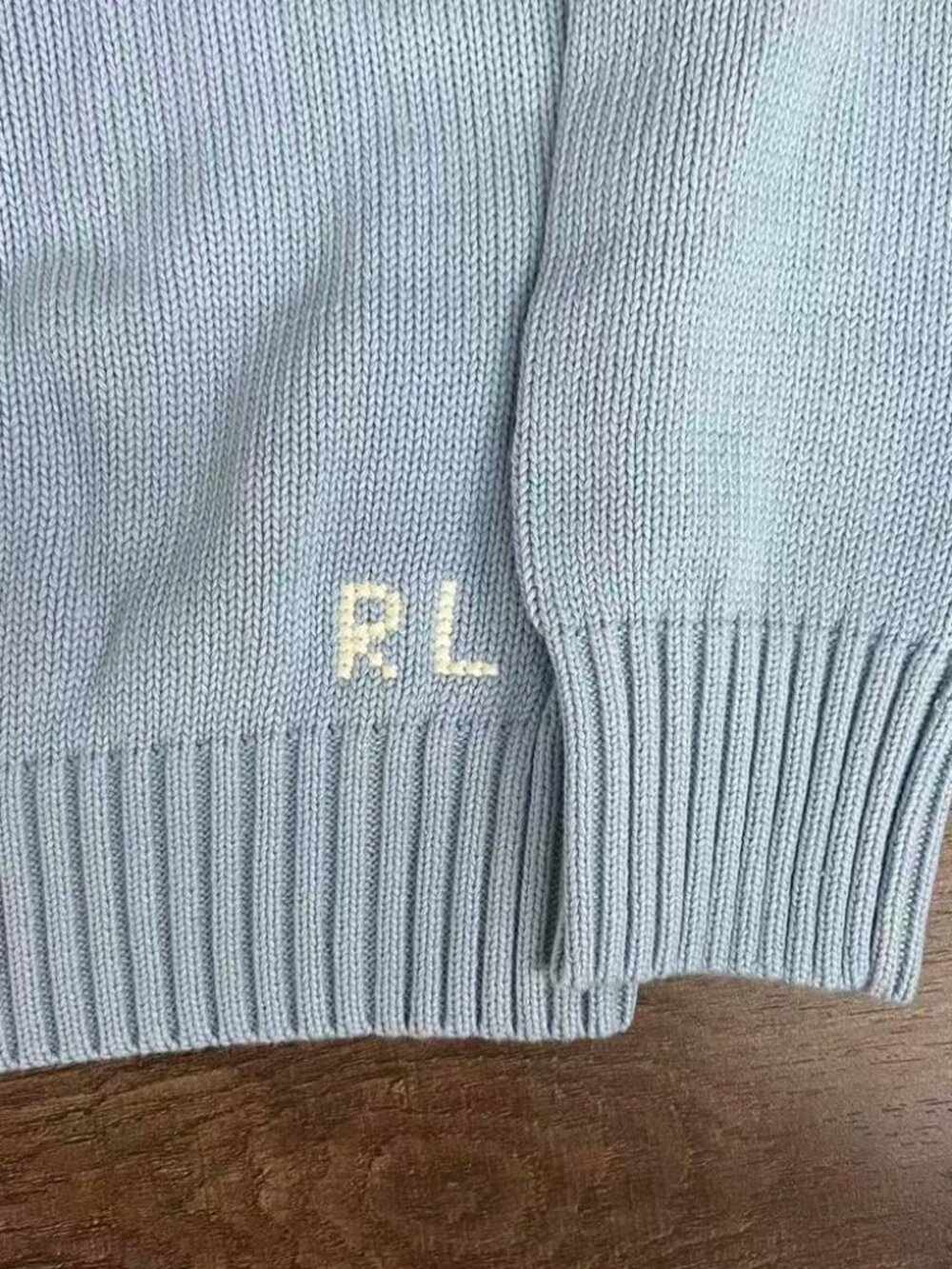 Polo Ralph Lauren Blue Polo Bear Crewneck Knit Sweater - Picture 5 of 9